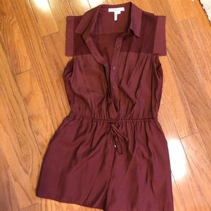 Burgundy romper